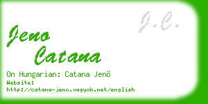 jeno catana business card